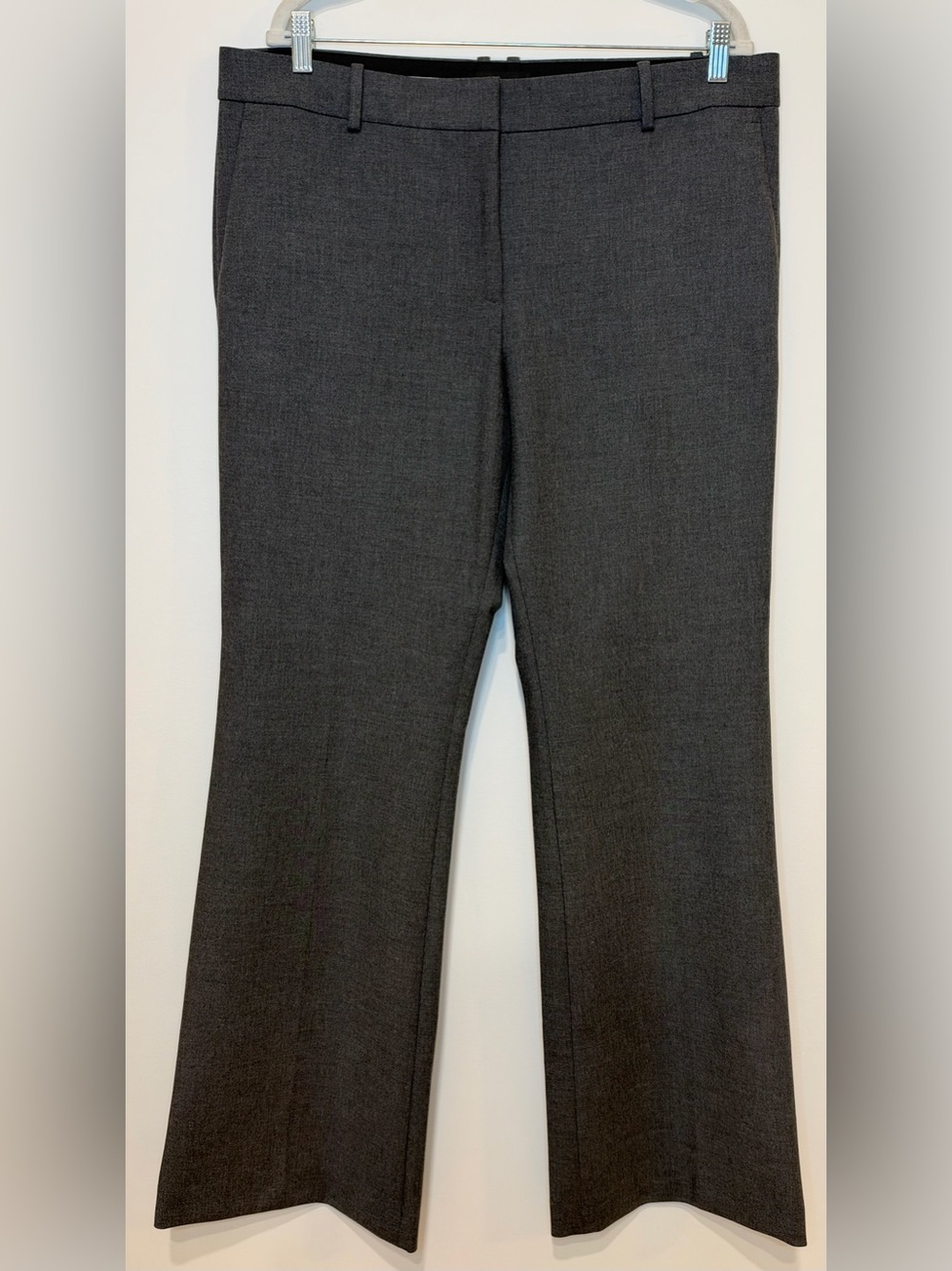 NEW Ann Taylor Women’s Dark Charcoal Straight Trouser Dress Pants Size 14